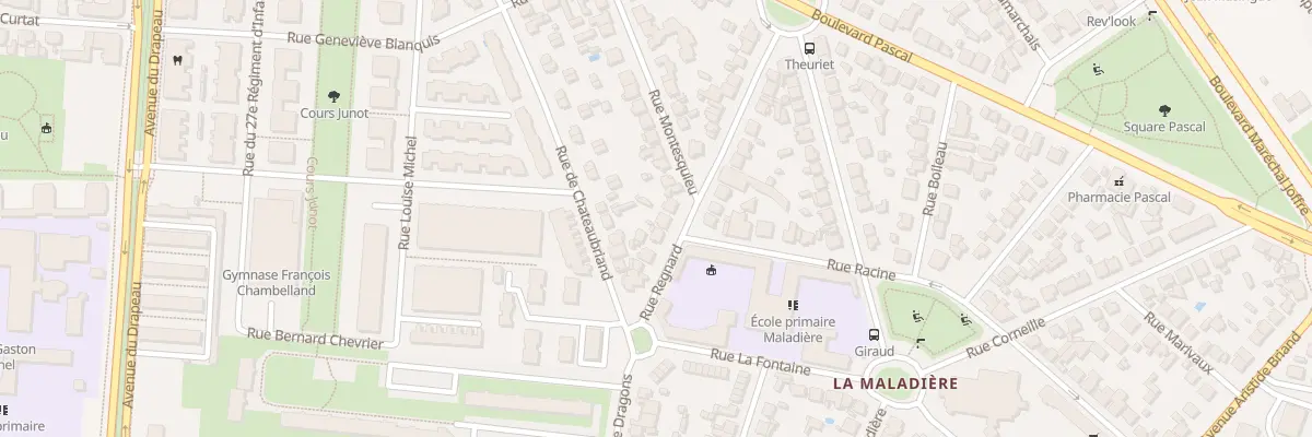 Plan du 7 Rue Regnard à Dijon