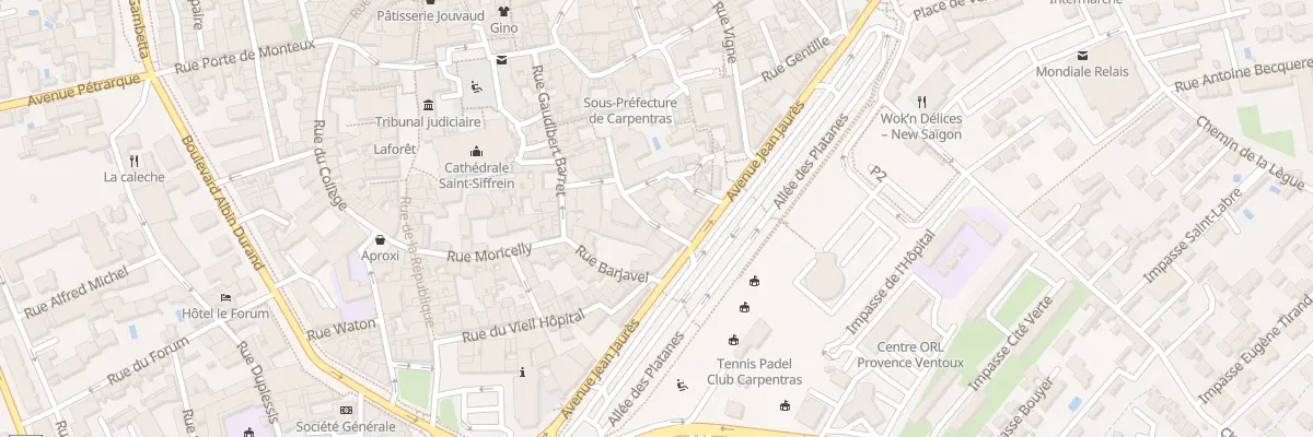 Plan du 75 Rue des Marins à Carpentras