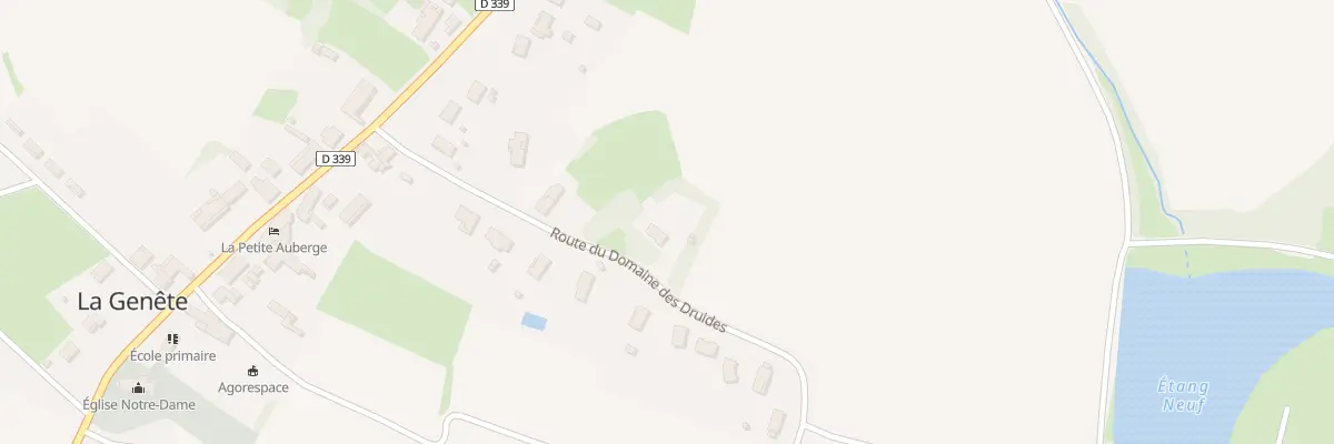 Plan du 227 Rte du Domaine des Druides à La Genête