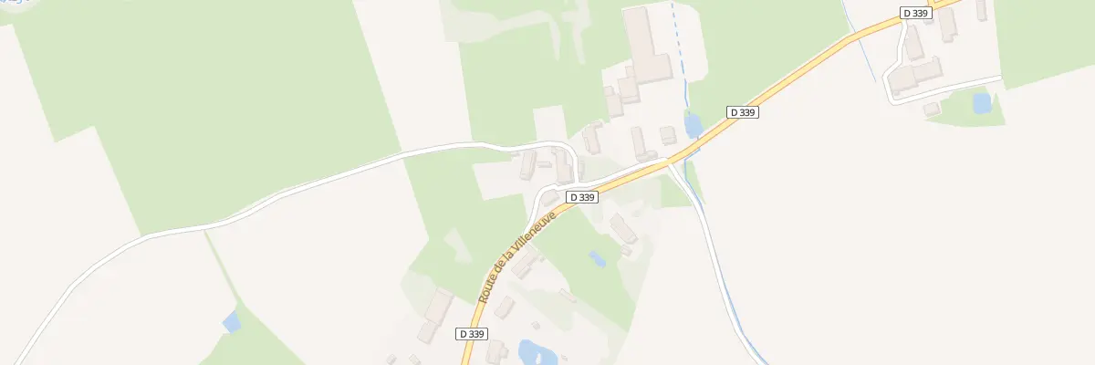 Plan du 402 Rte de la Villeneuve à La Genête