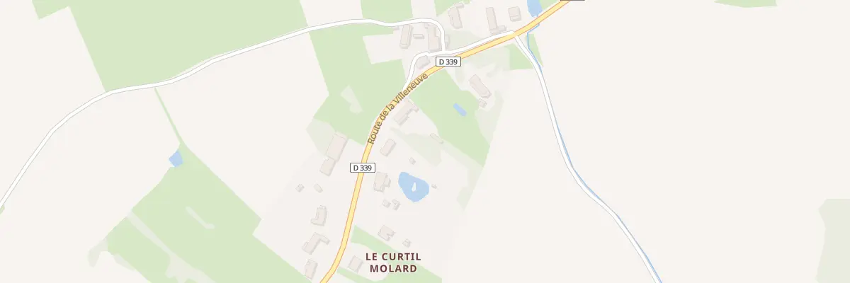 Plan du 455 Rte de la Villeneuve à La Genête