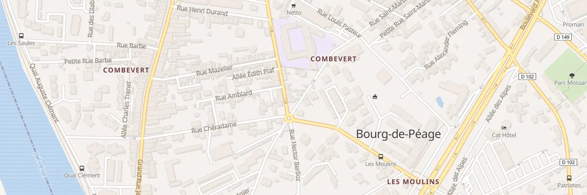 Plan du 57 Rue de la République à Bourg-de-Péage