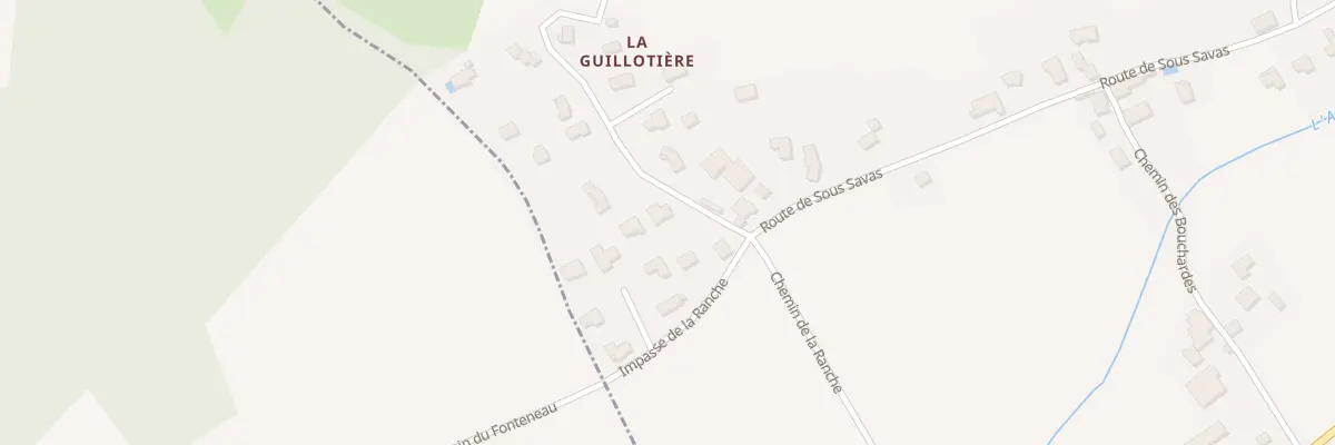Plan du 5000 La Guillotiere à Savas-Mépin