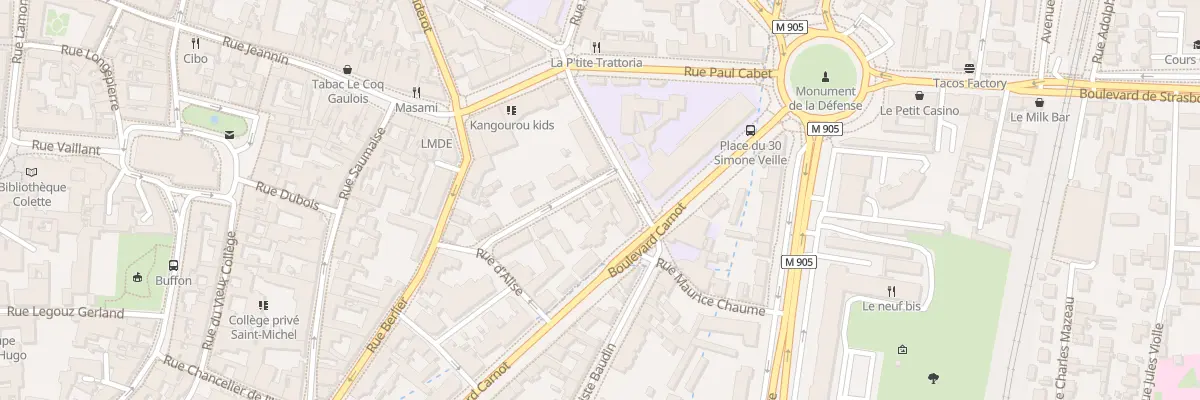 Plan du 14 Rue Vercingetorix à Dijon