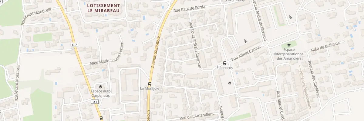 Plan du 177 Bd de la Treille à Carpentras