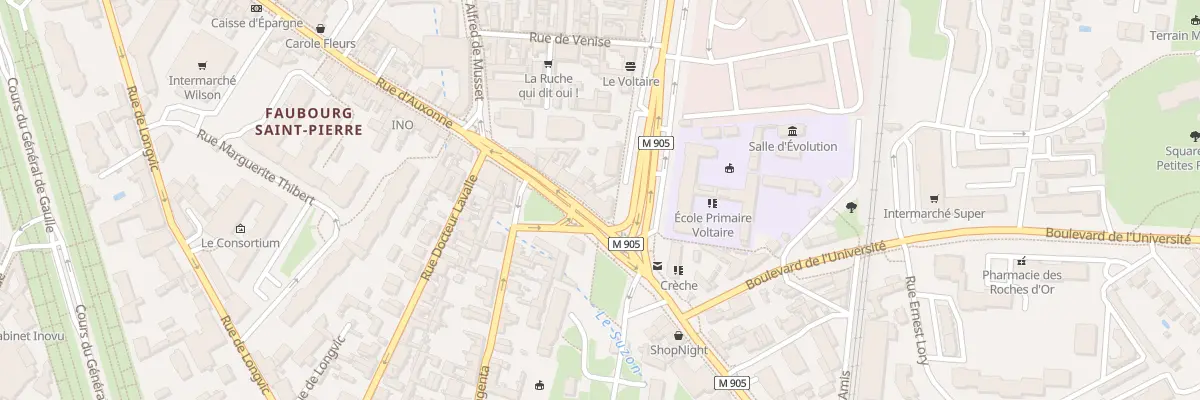 Plan du 101 Rue d’Auxonne à Dijon
