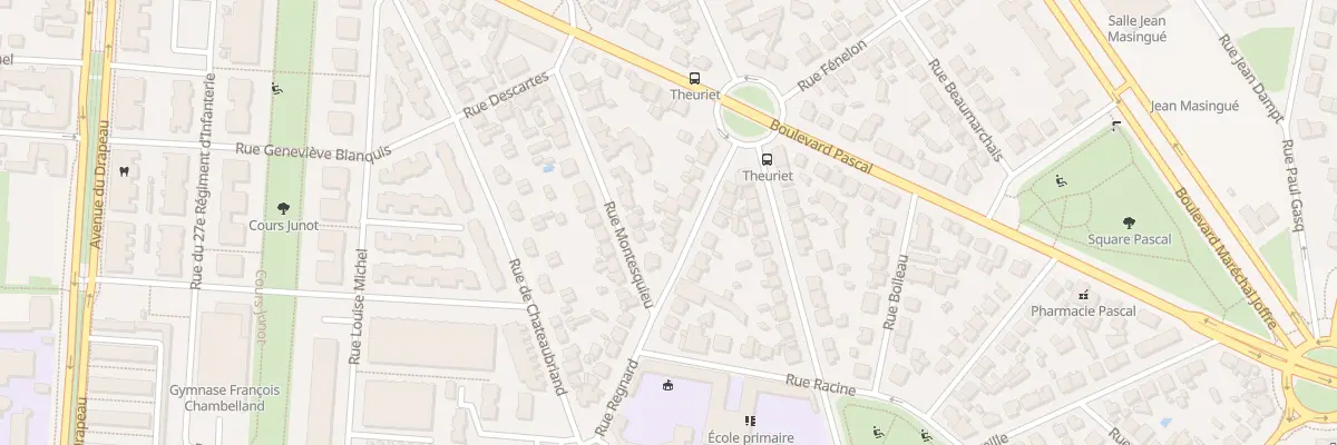 Plan du 17 Rue Regnard à Dijon