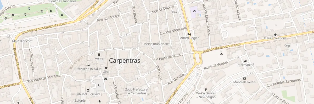 Plan du 134A Rue Saint-Lazare à Carpentras