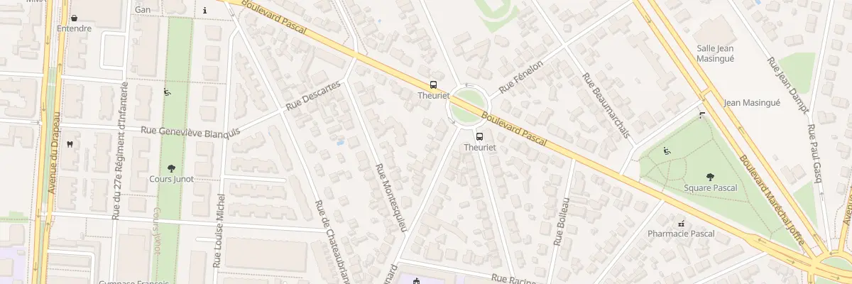Plan du 25 Rue Regnard à Dijon