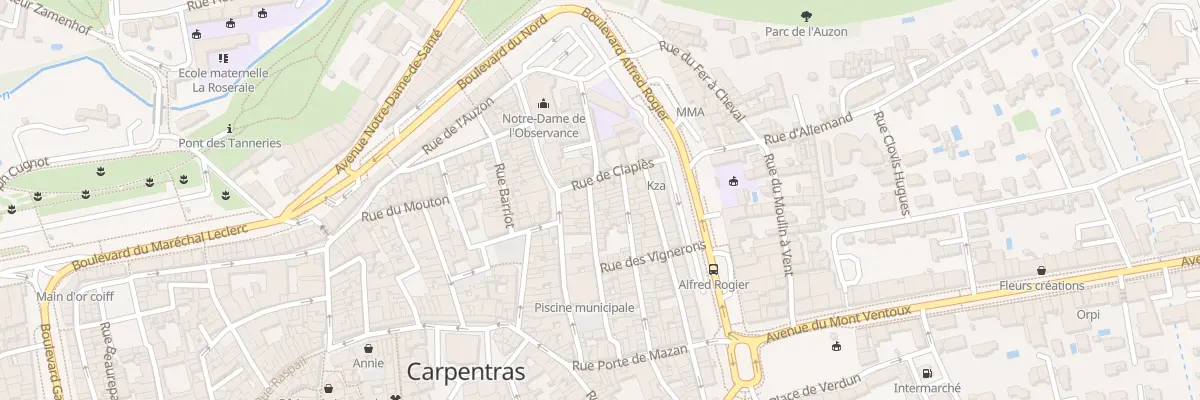 Plan du 19 Rue Saint-Lazare à Carpentras