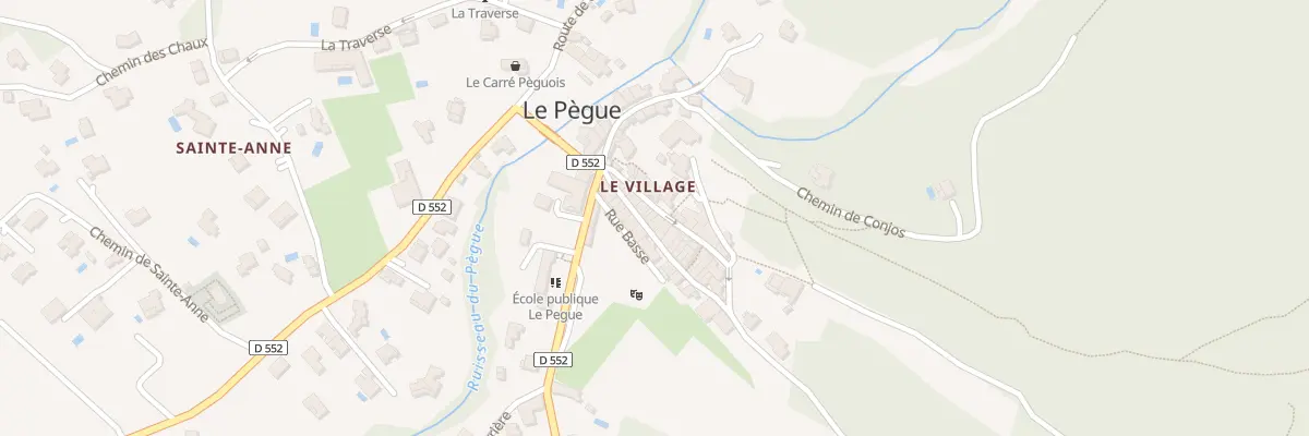Plan de la Rue Tournelle au Pègue