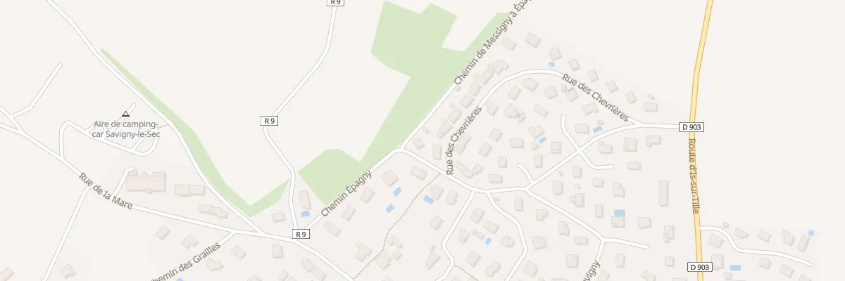 Plan du 1 Rue des Chevrières à Savigny-le-Sec