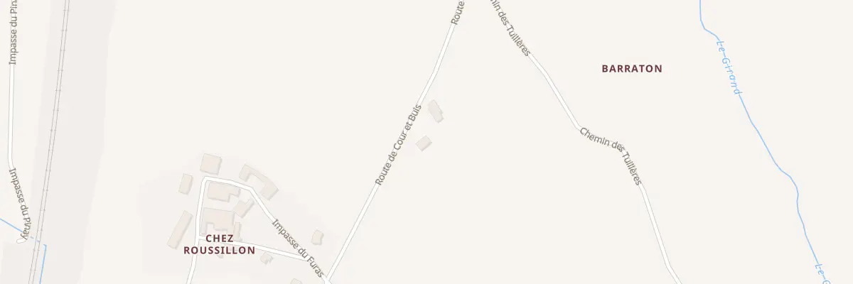 Plan du 801 Rte de Cour et Buis à Meyssiez
