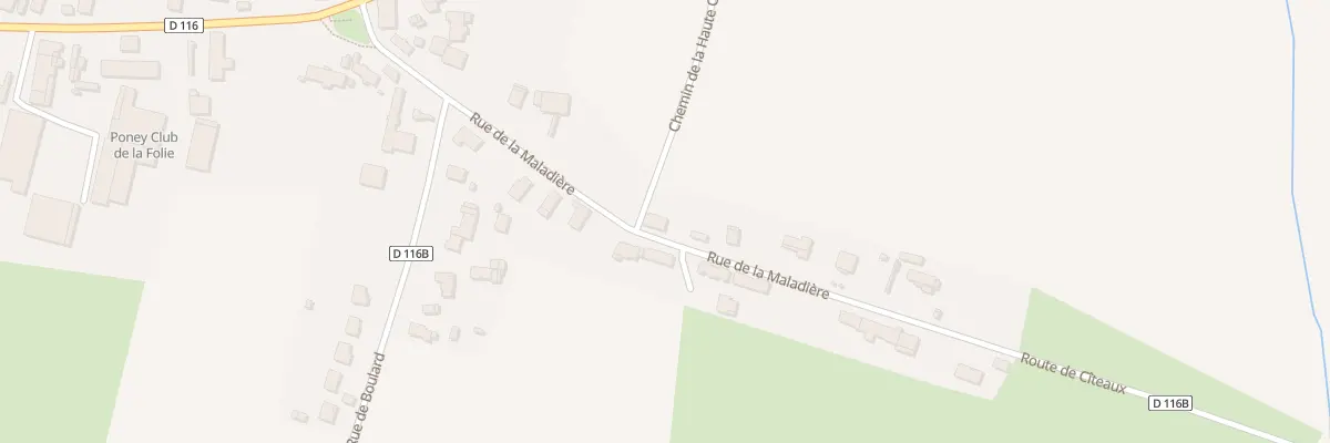 Plan du 12 Rue de la Maladière à Villebichot