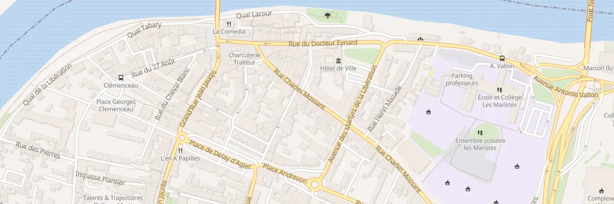 Plan du 22 Rue Charles Mossant à Bourg-de-Péage