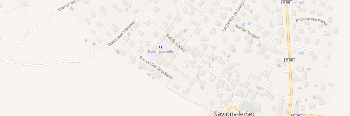 Plan du 17 Rue de la Mare à Savigny-le-Sec