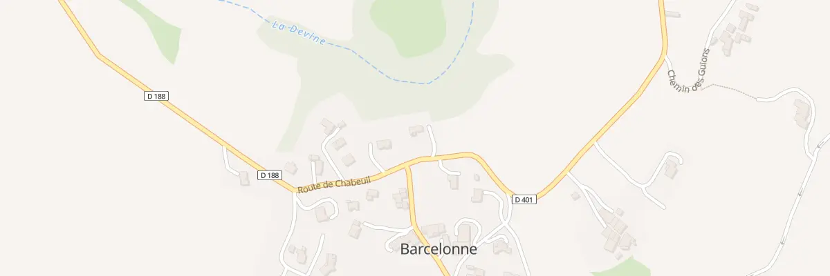 Plan du 25 Rte de Combovin à Barcelonne