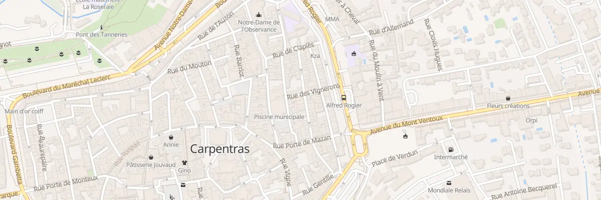 Plan du 84 Rue du Saule à Carpentras