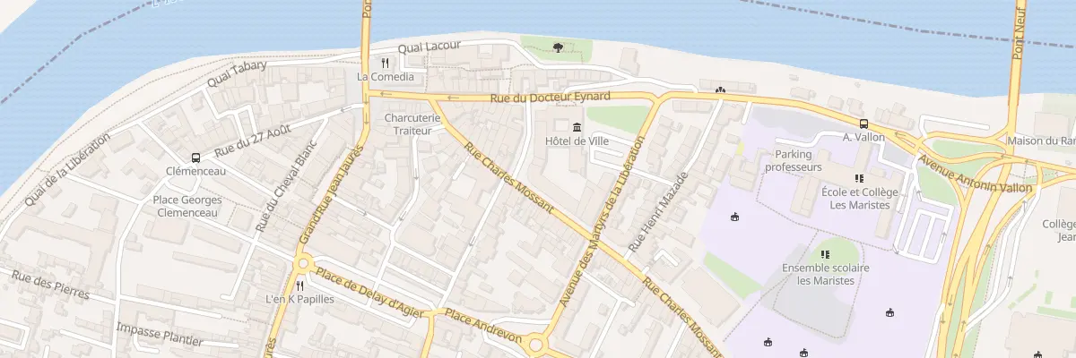 Plan du 25 Rue Charles Mossant à Bourg-de-Péage