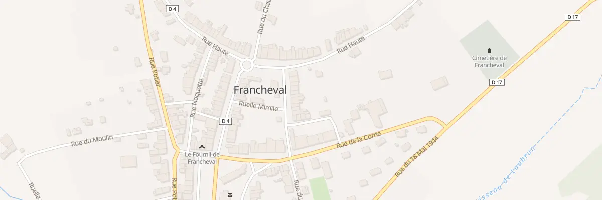 Plan du 8 Rue du Chêne à Francheval