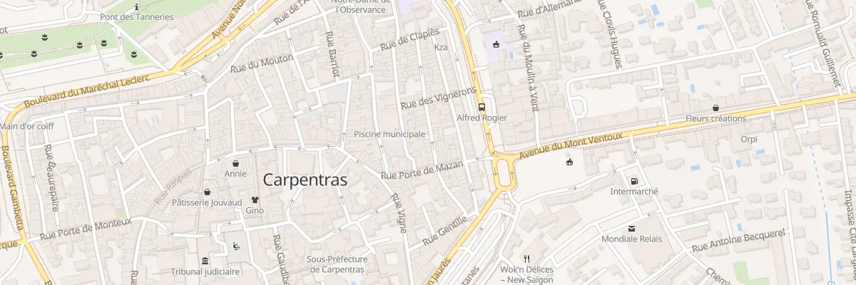 Plan du 130 Rue du Saule à Carpentras