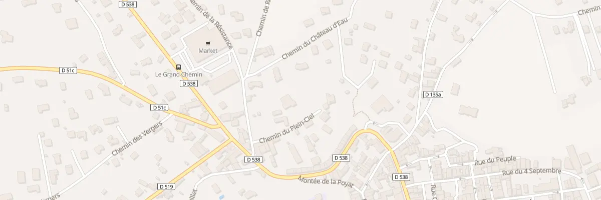 Plan du 1091 Le Grand Chemin à Beaurepaire