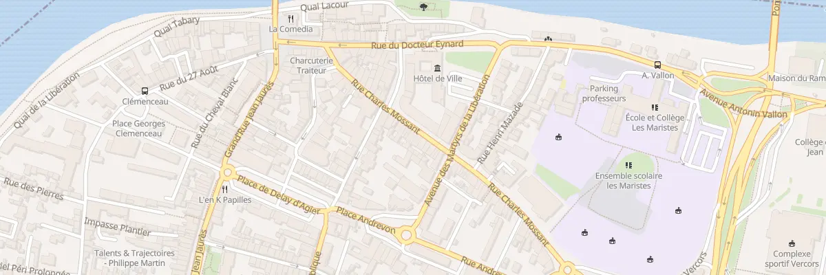 Plan du 34 Rue Charles Mossant à Bourg-de-Péage