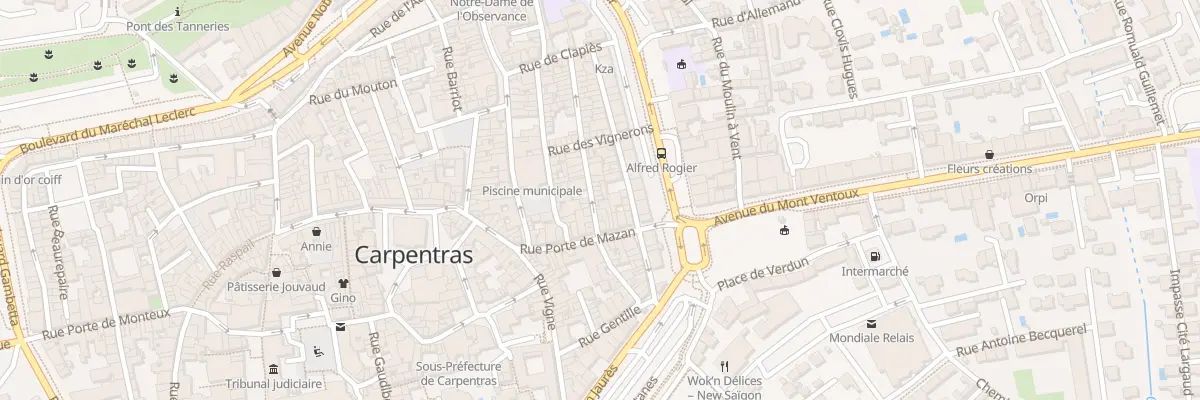 Plan du 125 Rue du Saule à Carpentras