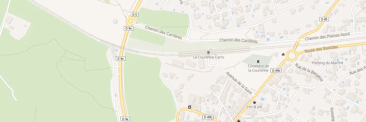 Plan du 166 Av de la Gare de La Couronne à Martigues