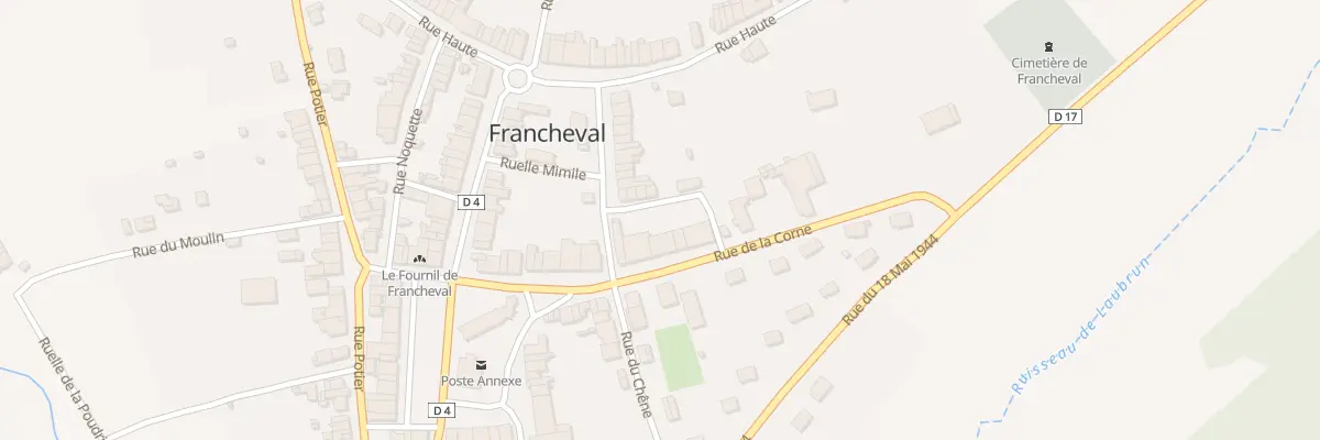 Plan du 23 Rue de la Corne à Francheval