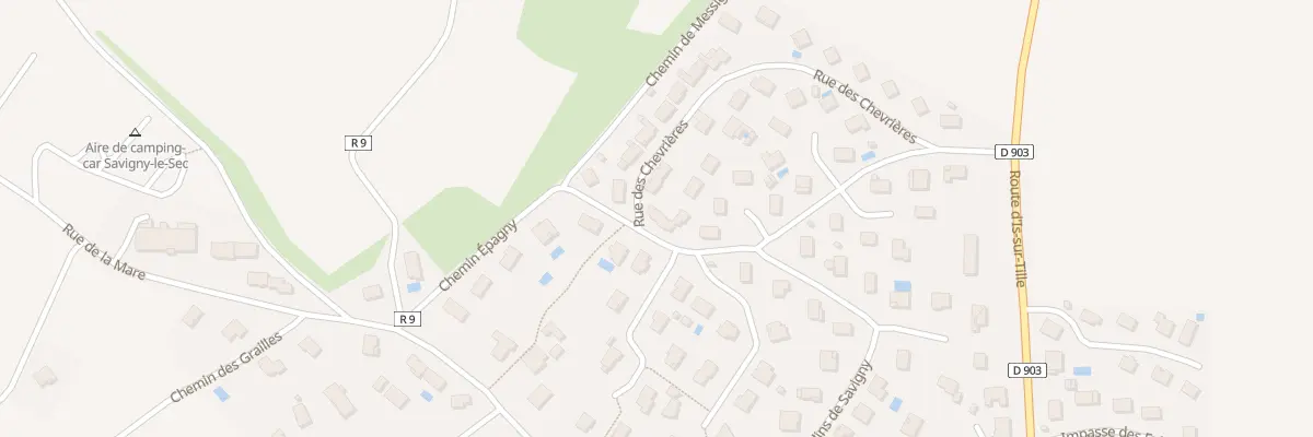 Plan du 2 Rue des Chevrières à Savigny-le-Sec