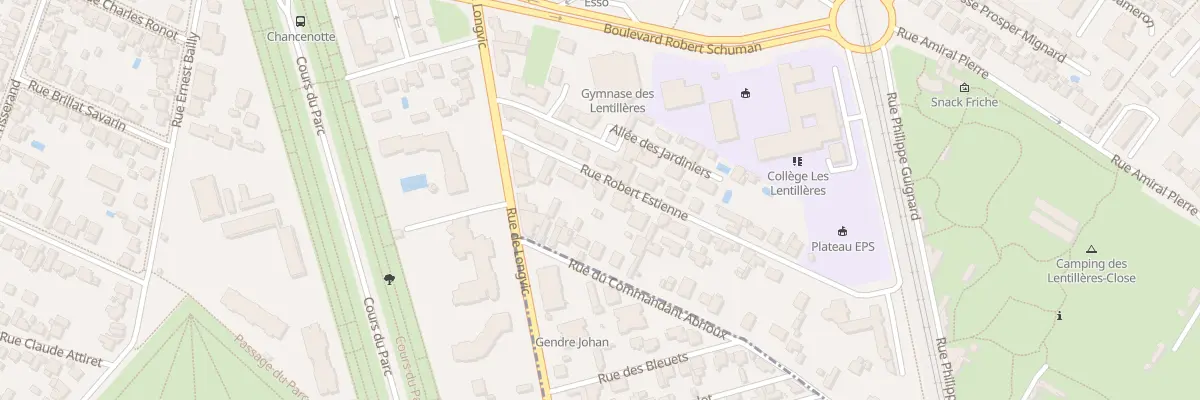 Plan du 10 Rue Robert Estienne à Dijon