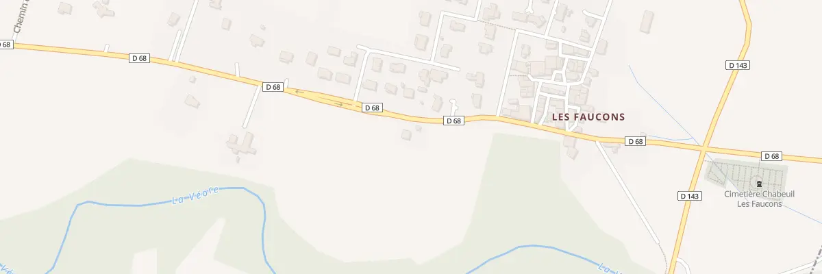 Plan du 2500 Rte du Vercors à Chabeuil