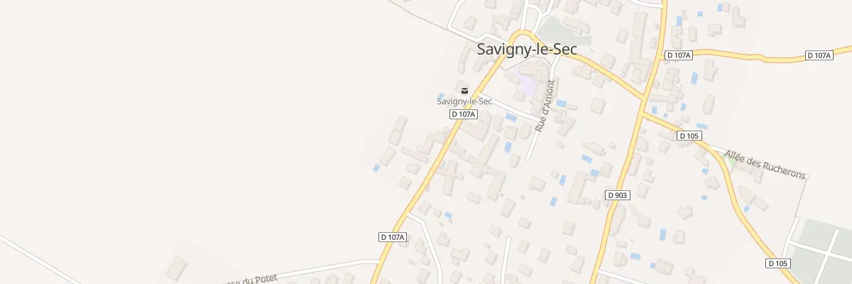 Plan du 6 Rte de Messigny à Savigny-le-Sec