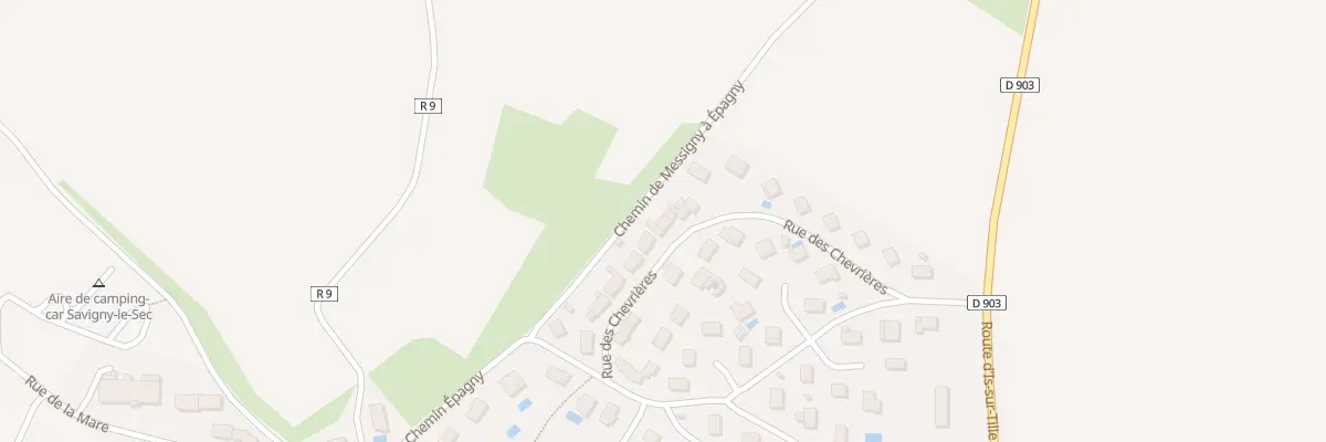 Plan du 13 Rue des Chevrières à Savigny-le-Sec