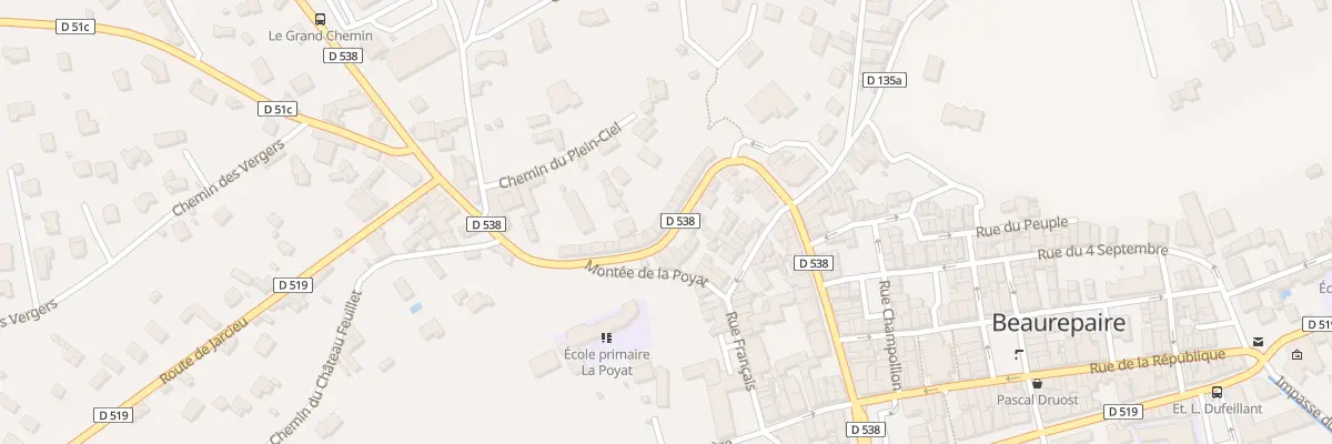 Plan du 62 Av Victor Hugo à Beaurepaire