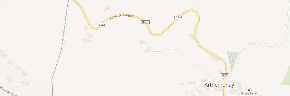 Plan du 305 Che des Sources à Arthémonay
