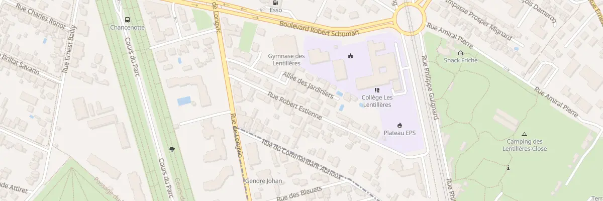 Plan du 3T Rue Robert Estienne à Dijon