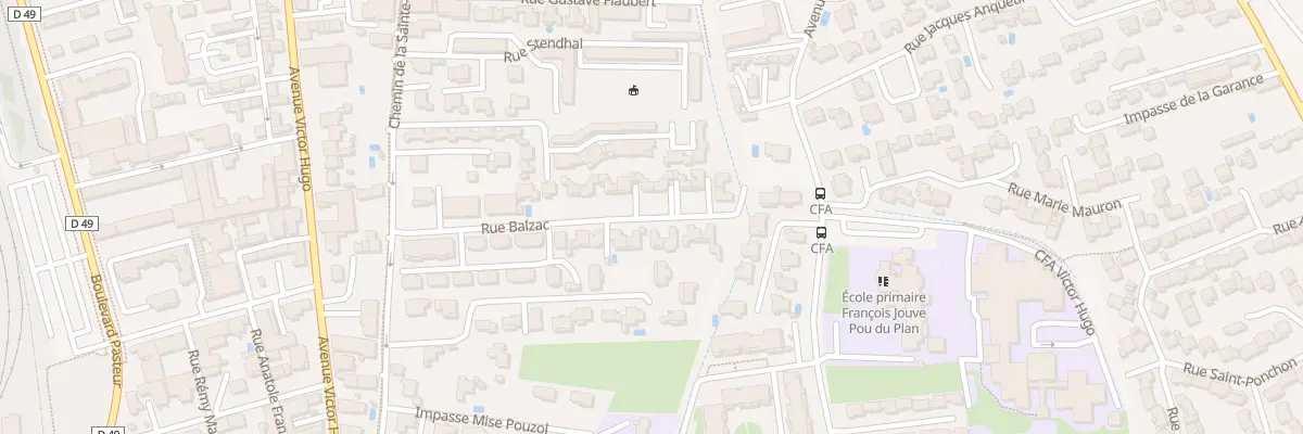 Plan du 208 Rue Balzac à Carpentras