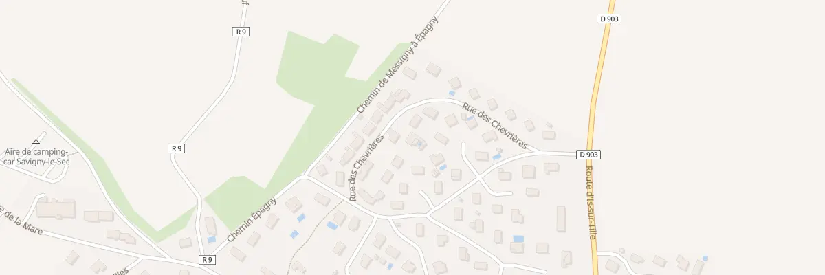 Plan du 18 Rue des Chevrières à Savigny-le-Sec