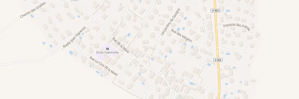 Plan du 16 Rue de la Mare à Savigny-le-Sec