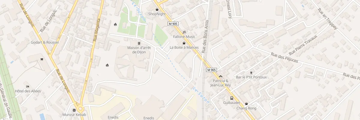 Plan du 90B Rue d’Auxonne à Dijon