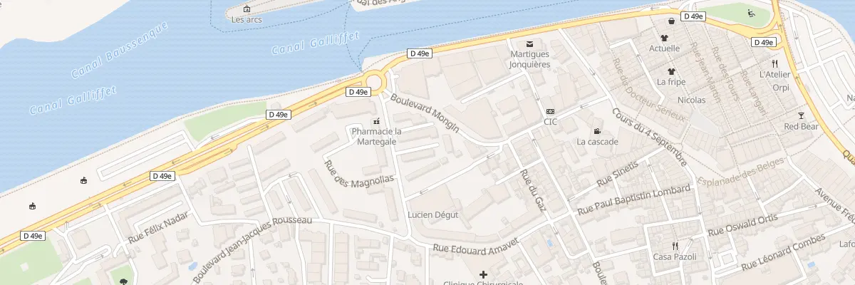 Plan du 19 Bd Mongin à Martigues