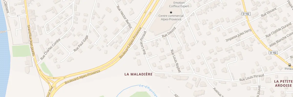 Plan du 1 Rue Louis Pirraud à Bourg-de-Péage