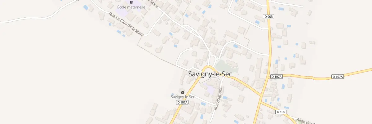 Plan du 1T Pl de la Mairie à Savigny-le-Sec