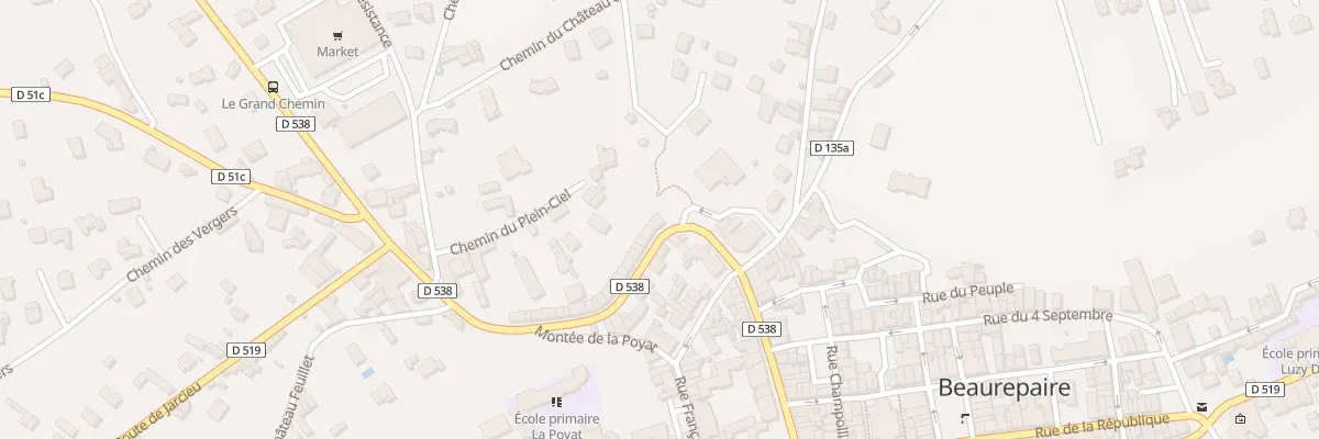 Plan du 46 Av Victor Hugo à Beaurepaire