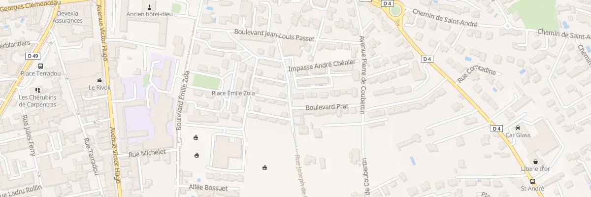 Plan du 112 Bd Prat à Carpentras