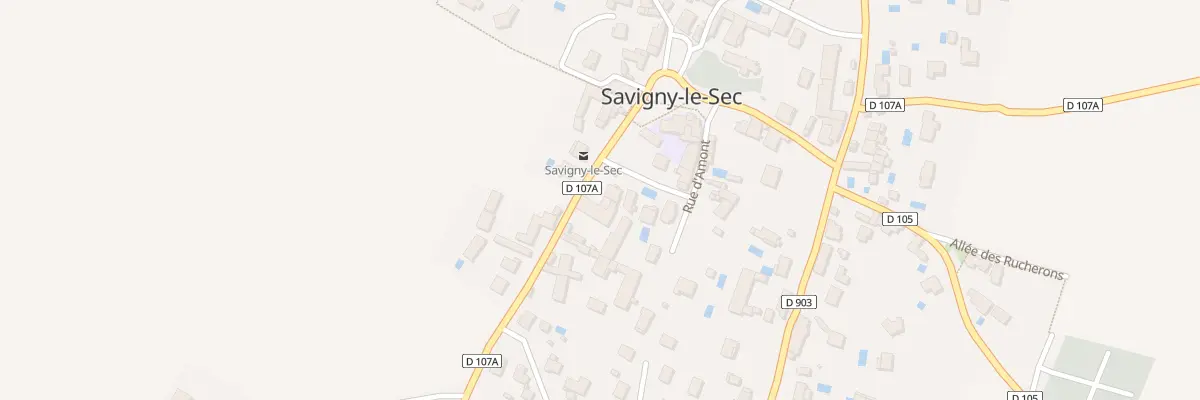 Plan du 1 Rte de Messigny à Savigny-le-Sec