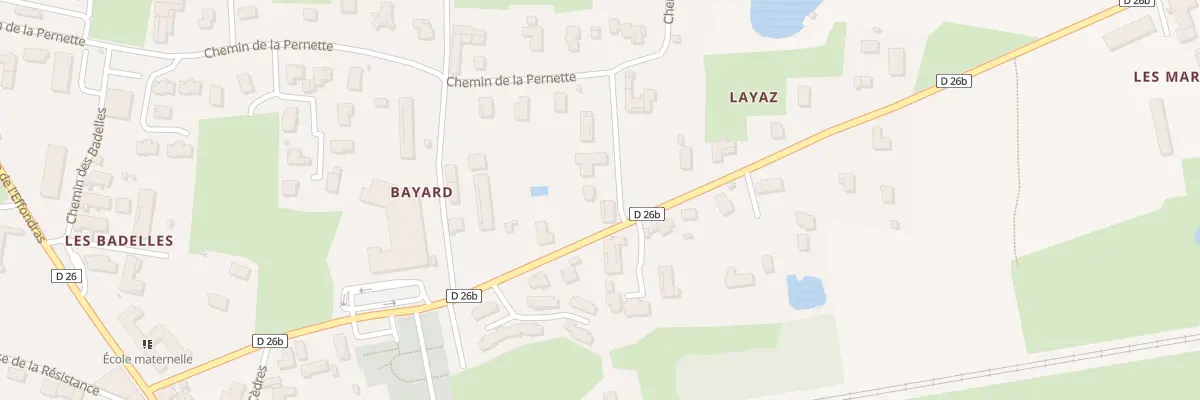 Plan du 19 Che des Bayards à Mézériat