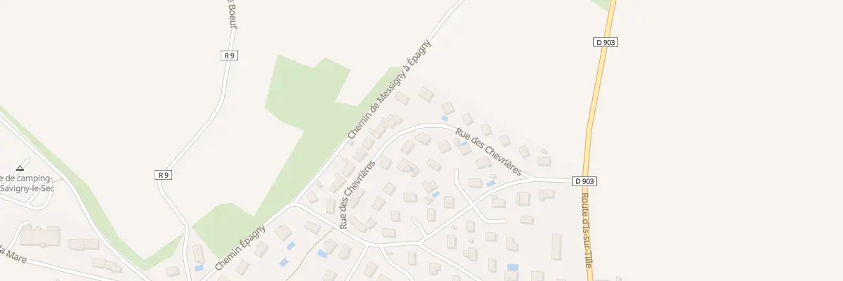 Plan du 22 Rue des Chevrières à Savigny-le-Sec